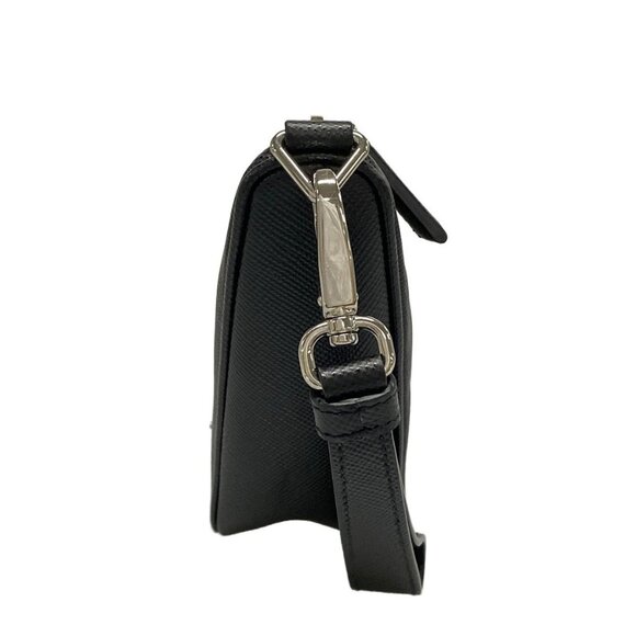 Auth PRADA - 2NE054 Black Saffiano Leather Clutch Bag - Picture 9 of 16